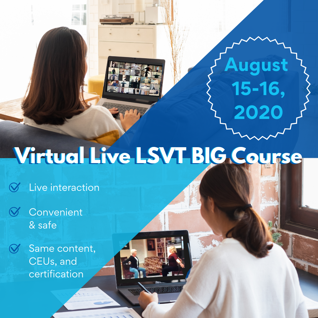 Virtual Live LSVT BIG Training and Certification Course LSVT Global